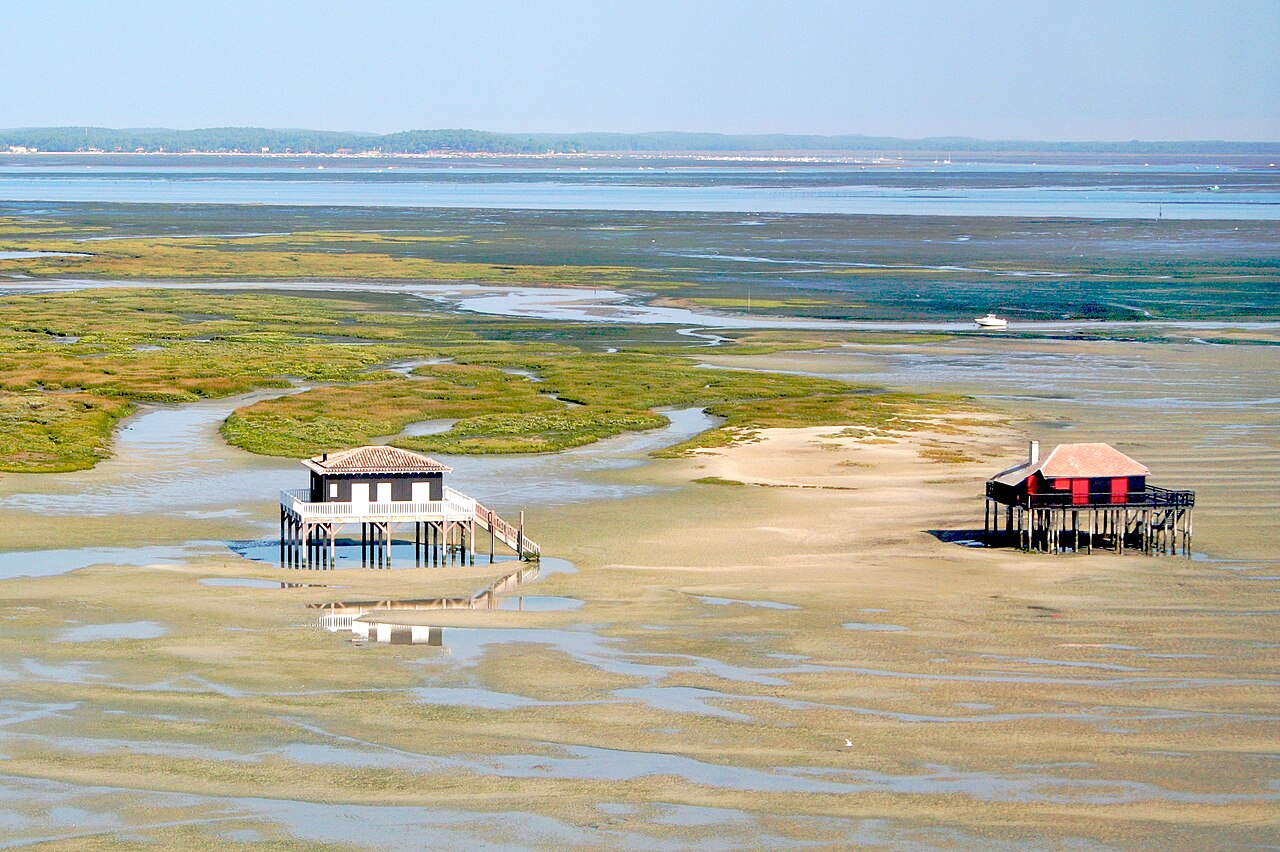 Cabanes Tchanquées de l'Île aux Oiseaux, Bassin d'Arcachon